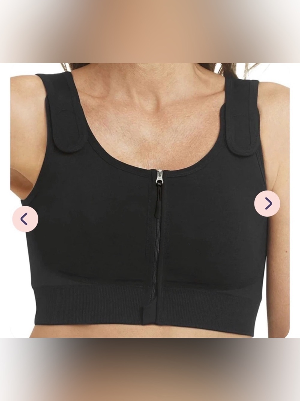 Perfect Amoena Pamela Seamless Post-Surgical Bra Black size M